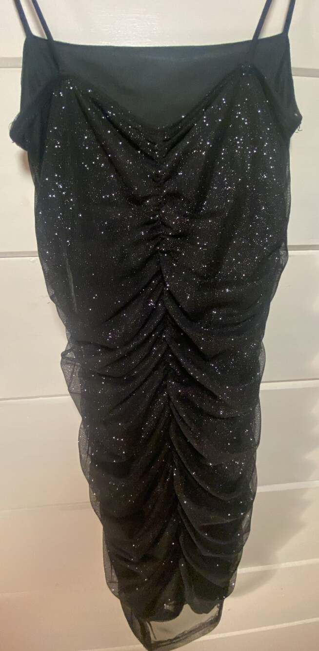 Shimmering,Windsor Ruched Mesh Mini Dress - Picture 3 of 9